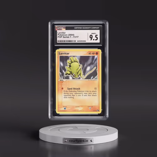 2004 Pokémon Pop Series 1 #11 Larvitar (CGC 9.5 MINT+)