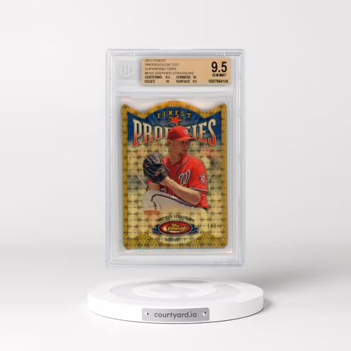 2013 Finest Prodigies Die Cut Superfractors #PSS Stephen Strasburg (BGS 9.5 GEM MINT)