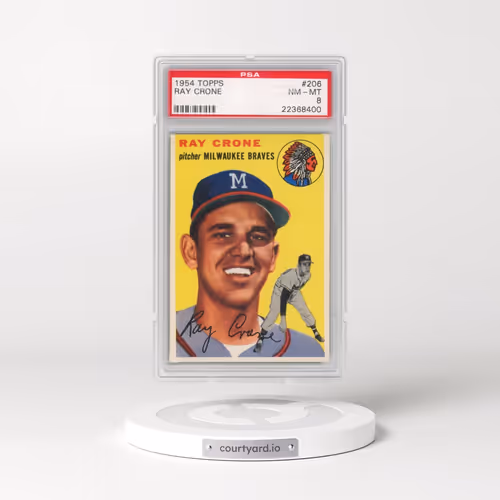 1954 Topps #206 Ray Crone (PSA 8 NM-MT)