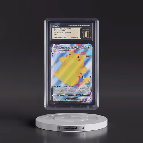 2021 Celebrations #009/025 Surfing Pikachu VMAX - Holo (CGC 10 PRISTINE)