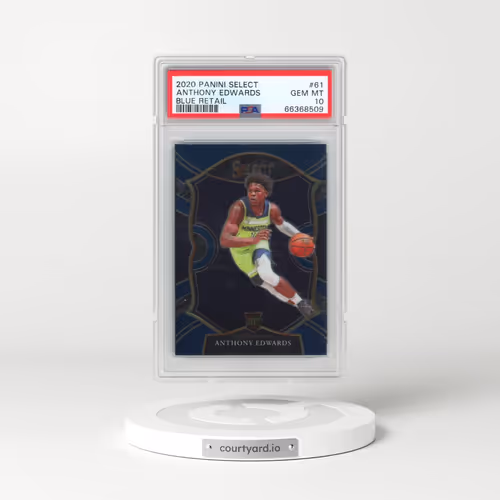 2020 Panini Select #61 Anthony Edwards - Blue Retail (PSA 10 GEM MINT)