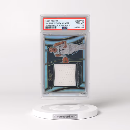 2023 Panini Select Jumbo Rookie Swatches #RJSVW Victor Wembanyama (PSA 10 GEM MINT)