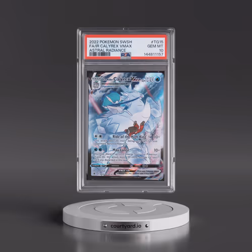 2022 Pokémon Sword & Shield Astral Radiance #TG15 Ice Rider Calyrex Vmax - Full Art (PSA 10 GEM MINT