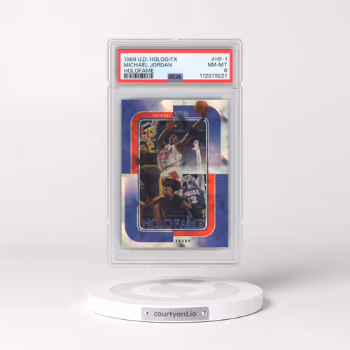 1999 Upper Deck Hologrfx Holofame #HF-1 Michael Jordan (PSA 8 NM-MT)