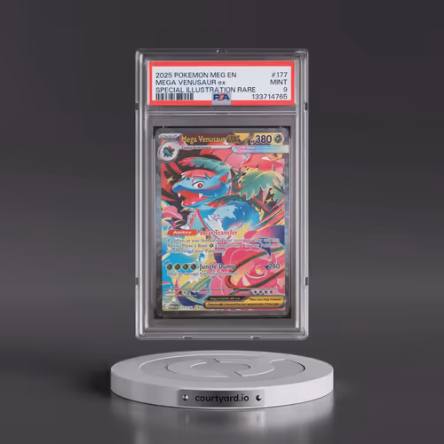 2025 Pokémon Meg EN-Mega Evolution #177 Mega Venusaur EX - Holo Special Illustration Rare (PSA 9 MIN