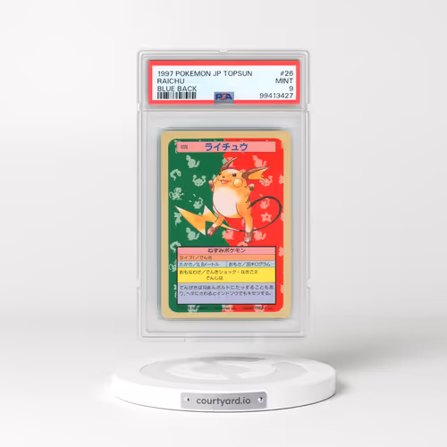 1997 Pokémon Topsun #26 Raichu - Blue Back (PSA 9 MINT)