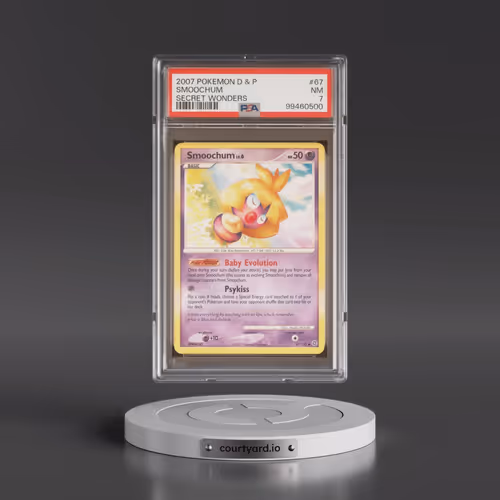 2007 Pokémon Diamond & Pearl Secret Wonders #67 Smoochum (PSA 7 NM)