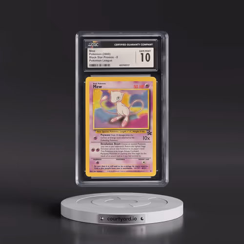 1999 Black Star Promos #8 Mew - Pokémon League (CGC 10 GEM MINT)