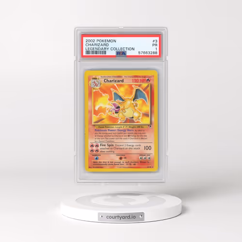 2002 Pokémon Legendary Collection #3 Charizard (PSA 1 PR)