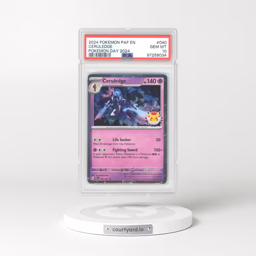 2024 Pokémon Paf EN-Paldean Fates #040 Ceruledge - Pokemon Day 2024 (PSA 10 GEM MINT)