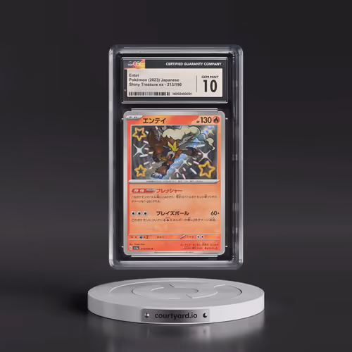 2023 Shiny Treasure ex #213/190 Entei - Shiny Rare Holo (CGC 10 GEM MINT)