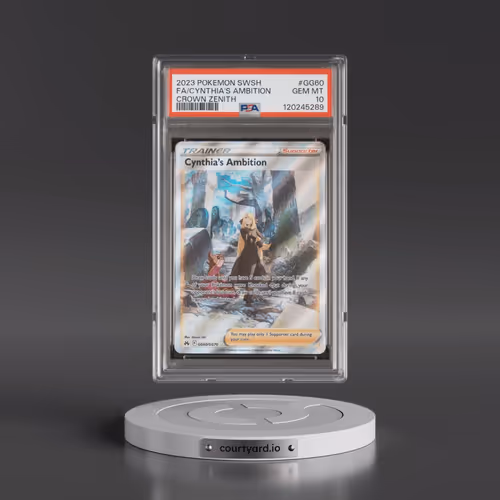 2023 Pokémon Sword and Shield Crown Zenith #GG60 Cynthia's Ambition - Full Art (PSA 10 GEM MINT)