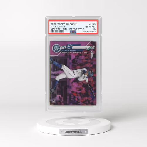 2020 Topps Chrome Update #U59 Kyle Lewis - Pink Refractor (PSA 10 GEM MINT)