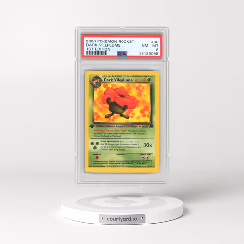 2000 Pokémon Rocket #30 Dark Vileplume - 1st Edition (PSA 8 NM-MT)