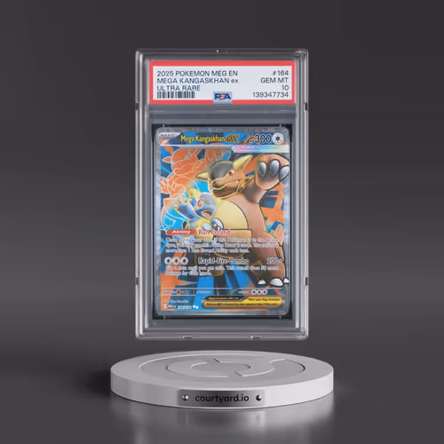 2025 Pokémon Meg EN-Mega Evolution #164 Mega Kangaskhan EX - Holo Ultra Rare (PSA 10 GEM MINT)