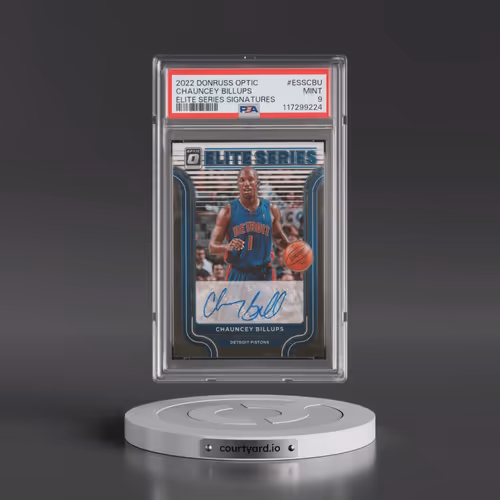 2022 Panini Donruss Optic Elite Series Signatures #ESSCBU Chauncey Billups (PSA 9 MINT)
