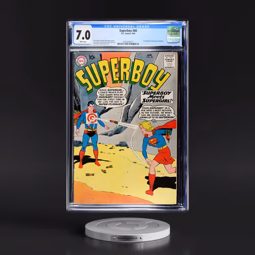 Superboy #80 CGC 7.0 White Pages (DC Comics, 4/60) - Universal