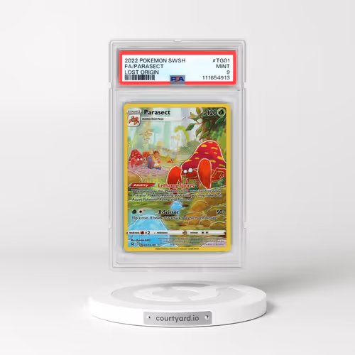2022 Pokémon Sword & Shield Lost Origin #TG01 Parasect - Full Art (PSA 9 MINT)
