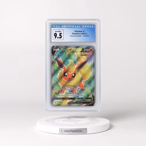 2021 Evolving Skies #169/203 Flareon V - Ultra Rare Holo (CGC 10 GEM MINT)