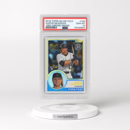 2018 Topps Silver Pack 1983 Chrome Promo #109 Austin Meadows (PSA 10 GEM MINT)