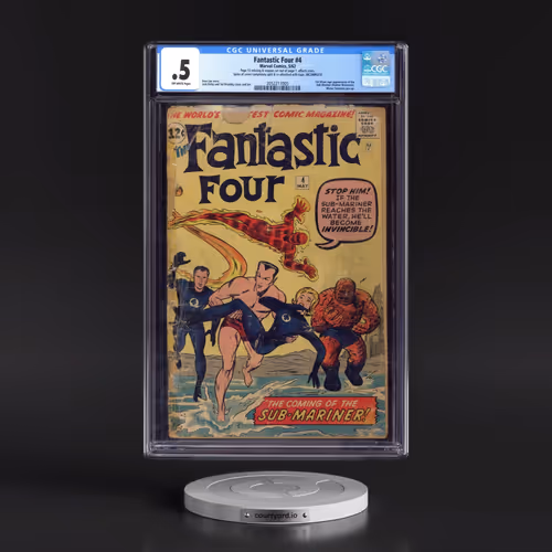 Fantastic Four #4 CGC 0.5 Off-white Pages (Marvel Comics, 5/62)