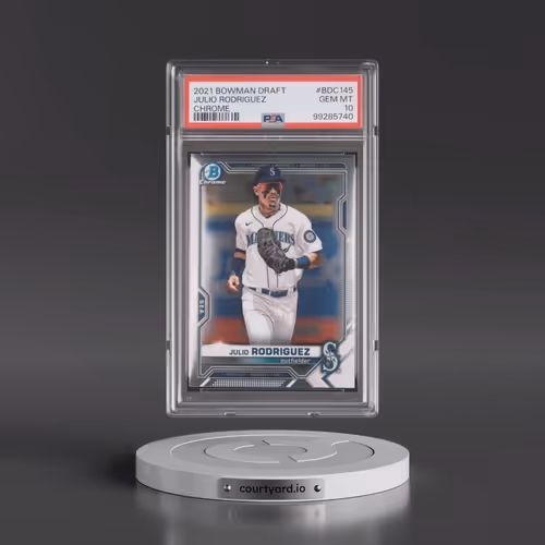 2021 Bowman Draft #BDC145 Julio Rodriguez - Chrome (PSA 10 GEM MINT)