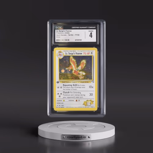 2000 Gym Heroes #7/132 Lt. Surge's Fearow - 1st Edition Holo (CGC 4 VG-EX)