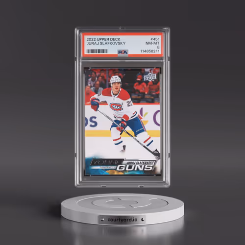 2022 Upper Deck #451 Juraj Slafkovsky (PSA 8 NM-MT)