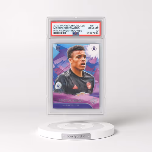 2019 Panini Chronicles Pitch Kings #R1-7 Mason Greenwood - Rookies I (PSA 10 GEM MINT)