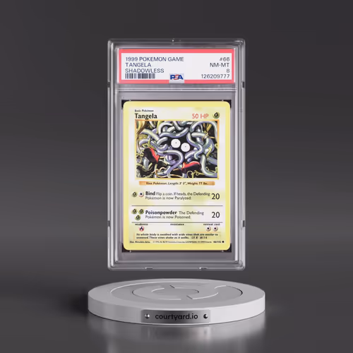 1999 Pokémon Game #66 Tangela - Shadowless (PSA 8 NM-MT)