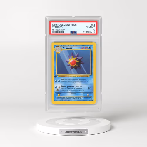 1999 Pokémon #64 Staross - 1st Edition (PSA 10 GEM MINT)