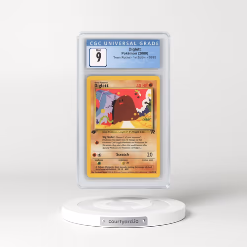 2000 Team Rocket #52/82 Diglett - 1st Edition 1st Edition (CGC 9 MINT)