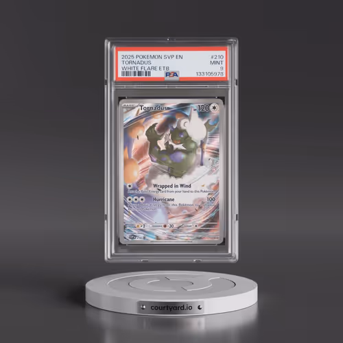 2025 Pokémon Svp EN-SV Black Star Promo #210 Tornadus - White Flare Elite Trainer Box (PSA 9 MINT)