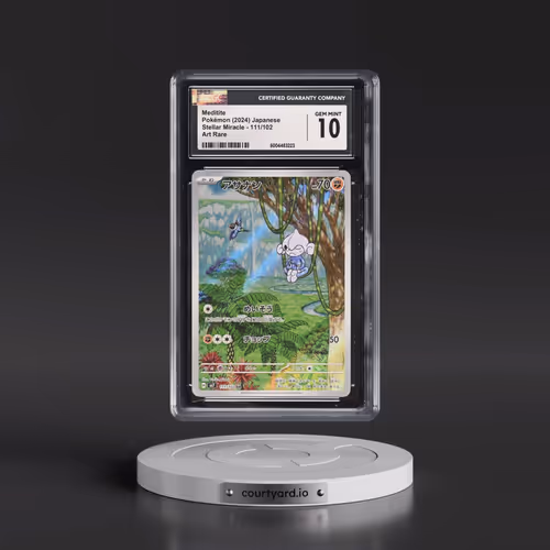 2024 Pokémon SV7-Stellar Miracle #111 Meditite - Art Rare (CGC 10 GEM MINT)