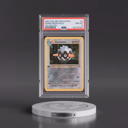 2001 Pokémon Neo Discovery #2 Forretress - 1st Edition Holo (PSA 8 NM-MT)