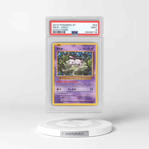2016 Pokémon XY Evolutions #53 Mew - Holo (PSA 9 MINT)