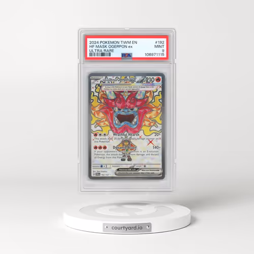 2024 Pokémon Twm EN-Twilight Masquerade #192 Hearthflame Mask Ogerpon EX - Holo Ultra Rare (PSA 9 MINT)