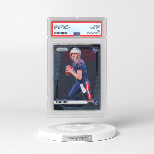 2024 Panini Prizm #329 Drake Maye (PSA 10 GEM MINT)