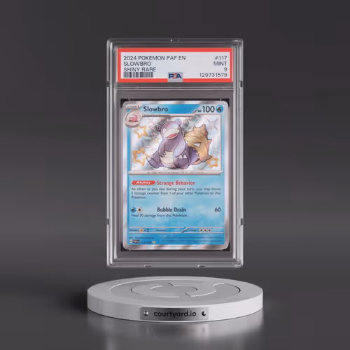 2024 Pokémon Paf EN-Paldean Fates #117 Slowbro - Shiny Rare (PSA 9 MINT)