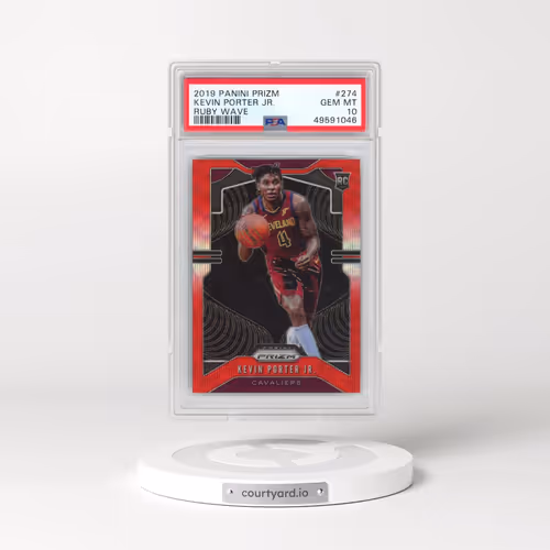 2019 Panini Prizm #274 Kevin Porter Jr. - Ruby Wave (PSA 10 GEM MINT)