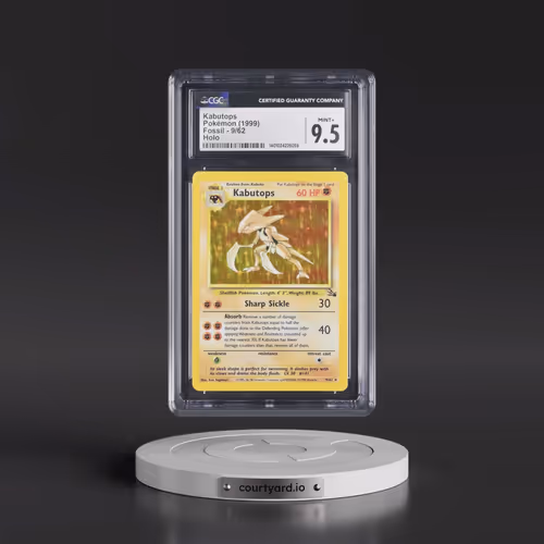 1999 Fossil #9/62 Kabutops - Galaxy Star Holo (CGC 9.5 MINT+)