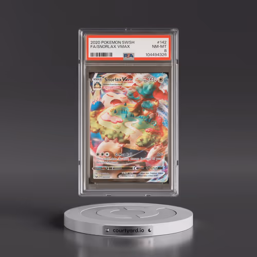 2020 Pokémon Sword & Shield #142 Snorlax Vmax - Full Art (PSA 8 NM-MT)
