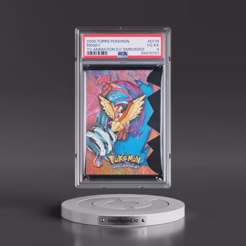 2000 Topps Pokémon TV Animation Die-Cut Embossed #EV10 Pidgey (PSA 4 VG-EX)