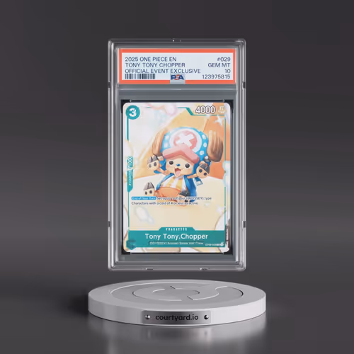 2025 One Piece Promos #029 Tony Tony Chopper - Official Event Exclusive (PSA 10 GEM MINT)