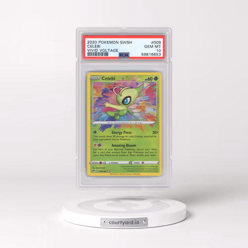 2020 Pokémon Sword & Shield Vivid Voltage #009 Celebi (PSA 10 GEM MINT)