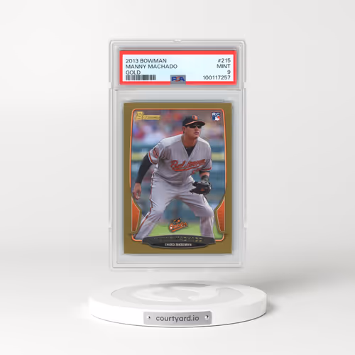 2013 Bowman #215 Manny Machado - Gold (PSA 9 MINT)