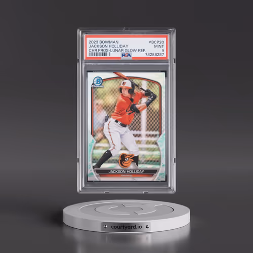 2023 Bowman Chrome Prospects #BCP20 Jackson Holliday - Lunar Glow Refractor (PSA 9 MINT)