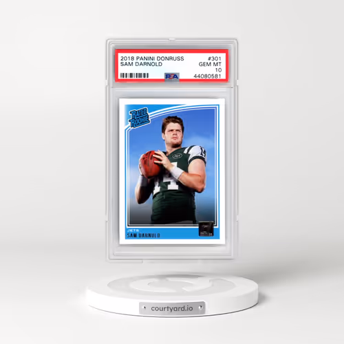 2018 Panini Donruss #301 Sam Darnold (PSA 10 GEM MINT)