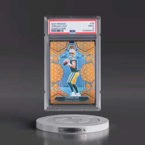 2024 Panini Mosaic #78 Jordan Love - Honeycomb (PSA 9 MINT)
