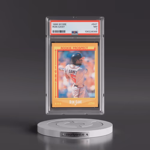 1988 Score #647 Ron Gant (PSA 7 NM)